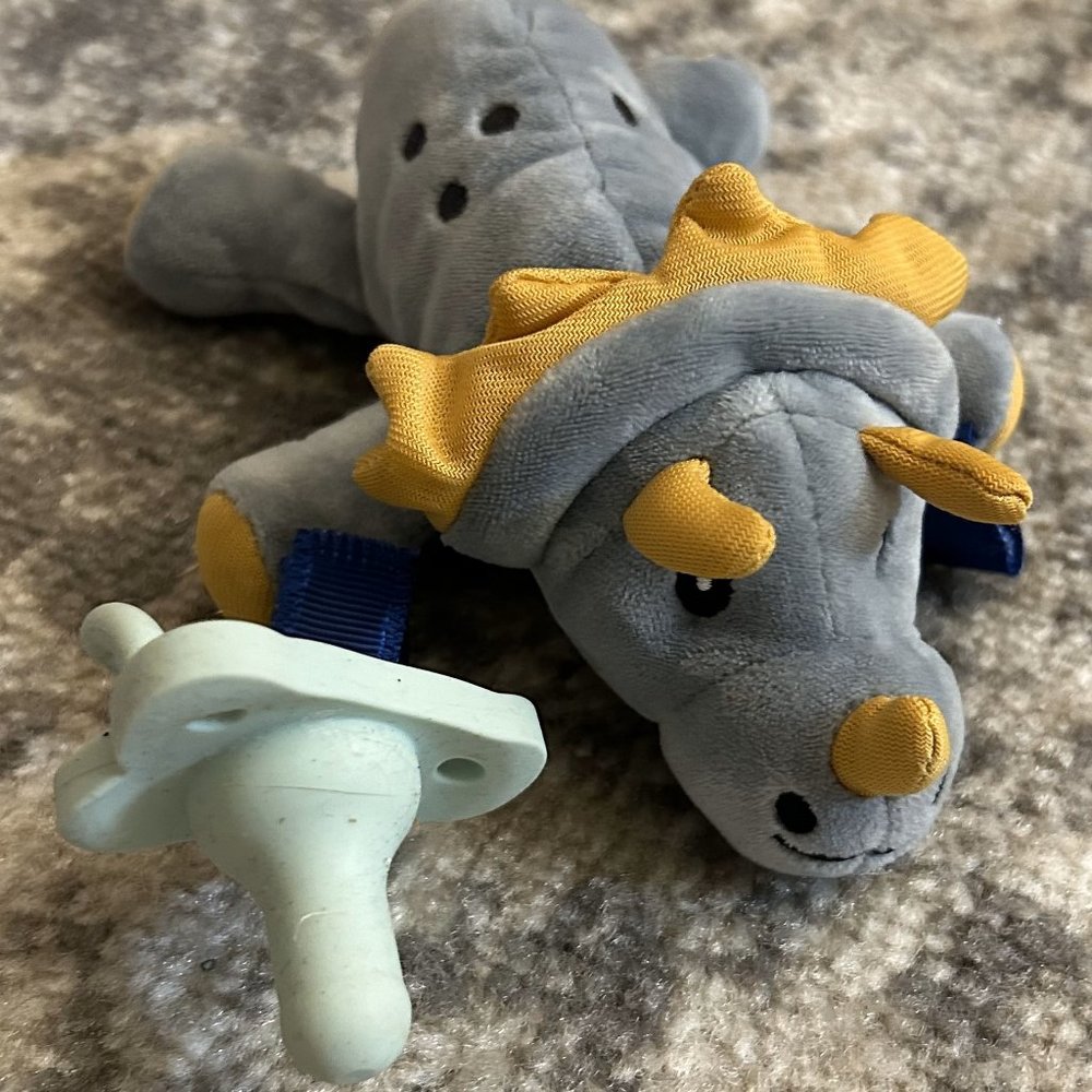 Dr Browns Plush Lovey Dinosaur Pacifier and teether Holder